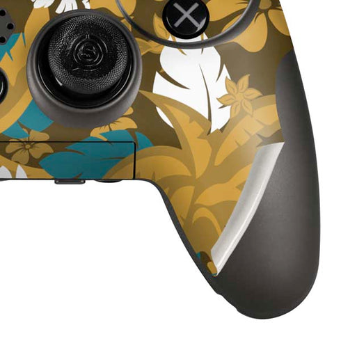 NFL Jacksonville Jaguars Tropical Print PlayStation Scuf Vantage 2 Controller Skin